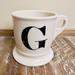 Anthropologie Dining | Anthropologie Monogram Initial Letter G Mug | Color: White | Size: Os