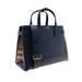 Burberry Bags | Burberry Medium Banner House Check Derby Leather Tote Shoulder Bag Regency Blue | Color: Blue | Size: 13.5”/10.4”/5.5”
