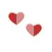 Kate Spade Jewelry | Kate Spade Heritage Spade Heart Stud Earrings In Two-Tone Red / Pink | Color: Pink/Red | Size: Os