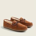 J. Crew Shoes | J. Crew Men’s Suede Sherpa Lined Moccasin Slippers New 2023 Brown Size 11 | Color: Brown/Cream | Size: 11