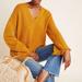 Anthropologie Sweaters | Anthropologie Joy Fringed V Neck Wool Sweater | Color: Orange | Size: S