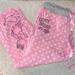 Disney Intimates & Sleepwear | Large Disney 100% Cotton Minnie Mouse Pink Polka Dot Pajama Pants | Color: Gray/Pink | Size: L