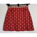 Anthropologie Skirts | Anthropologie Maeve Quant Jacquard Knit Skirt Sz Medium 60's Mod Retro Stretch | Color: Red/Tan | Size: M