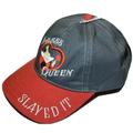 Disney Accessories | Disney Parks Alice In Wonderland “Yaaas Queen” Of Hearts Adjustable Hat Cap, Nwt | Color: Gray/Red | Size: Os