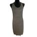 Athleta Dresses | Athleta Modal Bellissima Reversible Micro Gray Striped Dress Medium | Color: Gray | Size: M