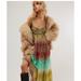 Free People Dresses | New Free People Robe Longue Into The Nights Dress Size S | Color: Gold/Green | Size: Various