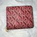 Coach Accessories | Coach Monogram Print Snap Wallet | Color: Brown/Pink | Size: Os