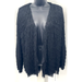 Anthropologie Sweaters | Anthropologie Fringed Long-Sleeve Jacket By Vanessa Virginia Size Medium | Color: Black | Size: M