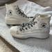 Converse Shoes | Converse Women's Archive Print Chuck Taylor All Star Move Platform High Top | Color: Cream/White | Size: 8.5