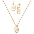 Kate Spade Jewelry | Kate Spade Glamorous Strands Pearl Necklace & Earrings Matching Jewelry Set | Color: Gold/White | Size: Set