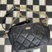 Kate Spade Bags | Kate Spade Black Leather Quilted Shoulder Chain Purse | Color: Black/Gold | Size: Os