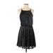 Mi ami Casual Dress - Mini Scoop Neck Sleeveless: Black Dresses - Women's Size X-Small