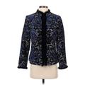 Doncaster Blazer Jacket: Blue Damask Jackets & Outerwear - Women's Size 4 Petite