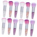 POPETPOP 12 Pcs Transparent Handle Makeup Brush Foundation Blending Brush Household Cosmetic Brush Nail Dust Brush Blush for Cheeks Makeup Tool Filling Particle Drill Powder Brush Conical