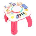 Learn and Groove Musical Table, Foldable Activity Table with Musical Function, Multifunctional Round Corners, Non-Toxic for Home (Genericbdzngcpq39-11)