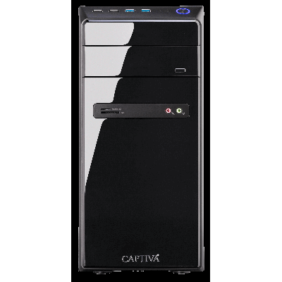 CAPTIVA Business-PC "Power Starter I61-546" Computer Gr. ohne Betriebssystem, 16 GB RAM 480 GB SSD, schwarz Einzel-PCs