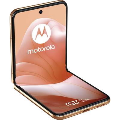 MOTOROLA Smartphone "Motorola razr40 ultra", orange (peach fuzz), 256 GB, Mobiltelefone Image