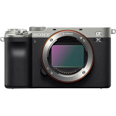 SONY Systemkamera "A7C" Fotokameras 4K Video, 5-Achsen Bildstabilisierung, NFC, Bluetooth, nur Gehäuse silberfarben (silber) Systemkameras
