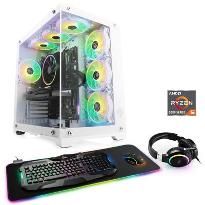 CSL Gaming-PC "Aerion A56115 Advanced Edition", weiß, Microsoft Windows 11 Home (64 Bit), 16 GB RAM 1000 GB SSD, Computer