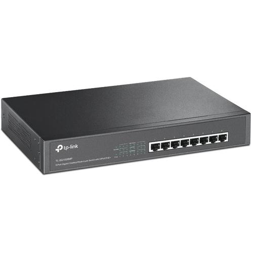 "TP-LINK Netzwerk-Switch ""TL-SG1008MP 8-Port Gigabit PoE+ Switch"" Netzwerk-Switches schwarz"