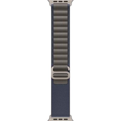 APPLE Smartwatch-Armband "49mm Alpine Loop - Large" Uhrenarmbänder blau Ersatzarmbänder
