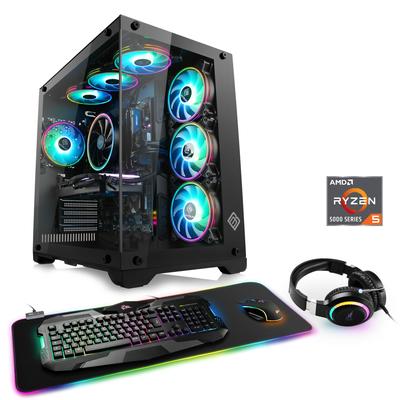 CSL Gaming-PC "Aerion A56113 Advanced Edition", schwarz, Microsoft Windows 11 Home (64 Bit), 16 GB RAM 1000 GB SSD, Computer