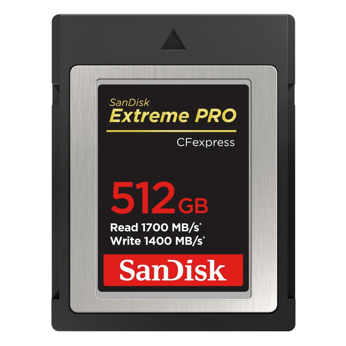 SANDISK Speicherkarte "CF Extreme PRO CFexpress, Typ B", schwarz, 512 GB, Speicherkarten Image