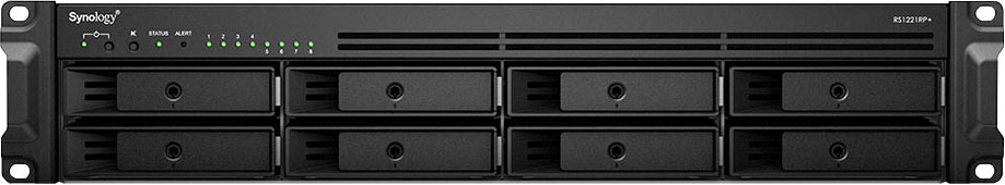 SYNOLOGY NAS-Server "RS1221RP+ 8-Bay NAS-Rackmount", silber (schwarz, silberfarben), B:48,2cm H:8,8cm T:40,75cm, NAS-Server Image
