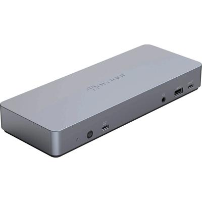 HYPER Laptop-Dockingstation "14-Port USB-C" Dockingstationen silberfarben (silber) Zubehör für Notebooks