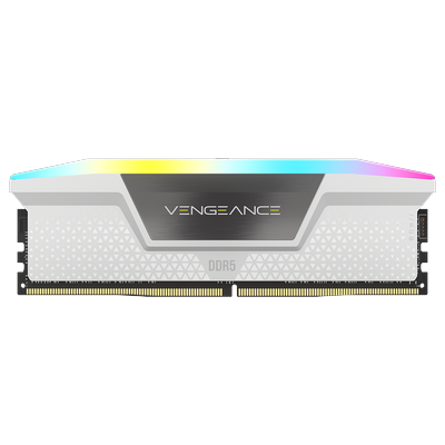 CORSAIR PC-Arbeitsspeicher "VENGEANCE RGB DDR5 Memory" Arbeitsspeicher RGB Gr. 2x 32 GB, weiß