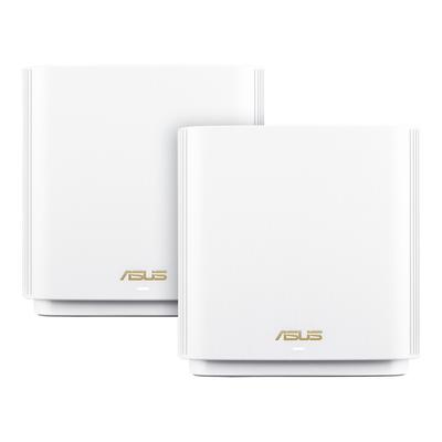 ASUS WLAN-Router "ZenWiFi XT8 V2 AX6600 2er Pack Weiß" Router weiß WLAN-Router