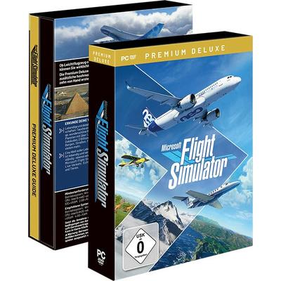 MICROSOFT Spielesoftware "Flight Simulator Premium Deluxe Edition" Games blau (eh13) PC-Spiele