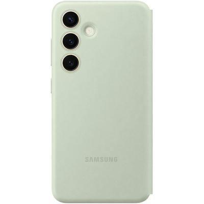 SAMSUNG Handyhülle "Smart View Wallet Case für Samsung Galaxy S24" Hüllen grün (hellgrün) Hüllen