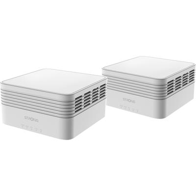 STRONG WLAN-Repeater "Mesh Home Kit AX3000" Router 2x Extender in duo Pack weiß (eh13) WLAN-Repeater