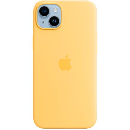 "APPLE Handyhülle ""iPhone 14 Plus Silicone MagSafe"" Hüllen Gr. iPhone 14 Plus, gelb (sunglow) Zubehör für Handys Smartphones"