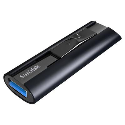SANDISK USB-Stick "Cruzer Extreme Pro, USB 3.2, 420MB/s", schwarz, 512 GB, USB-Sticks