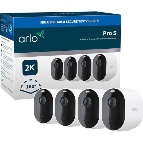 "ARLO Überwachungskamera ""Pro 5 Spotlight 4er Set"" Überwachungskameras weiß Überwachungskameras"