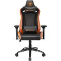 COUGAR Gaming-Stuhl "Outrider S" Stühle Gr. B/H/T: 73 cm x 63 cm x 133 cm, Kunstleder, Aluminium, orange (schwarz, orange, schwarz) Gamingstühle