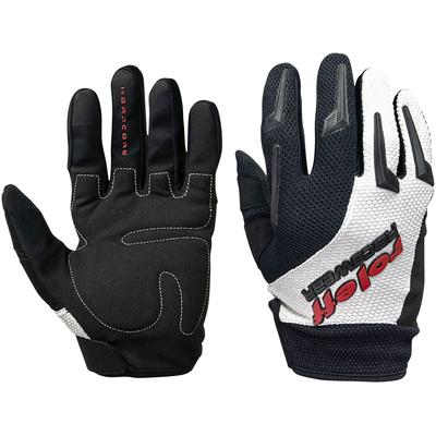 Motorradhandschuhe ROLEFF "Cross gloves - Motocross" Gr. L, schwarz-weiß (schwarz, weiß ro55), Handschuhe, L, Obermaterial: 100% Polyester Image