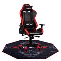 HYRICAN Gaming-Stuhl "Striker "Code Red XL" ergonomischer Gamingstuhl, Schreibtischstuhl" Stühle inklusive Bodenschutzmatte 1100x1100x2mm Gr. Kunstleder-Stoff, Stahl, rot (rot, schwarz, rot) Gamingstühle