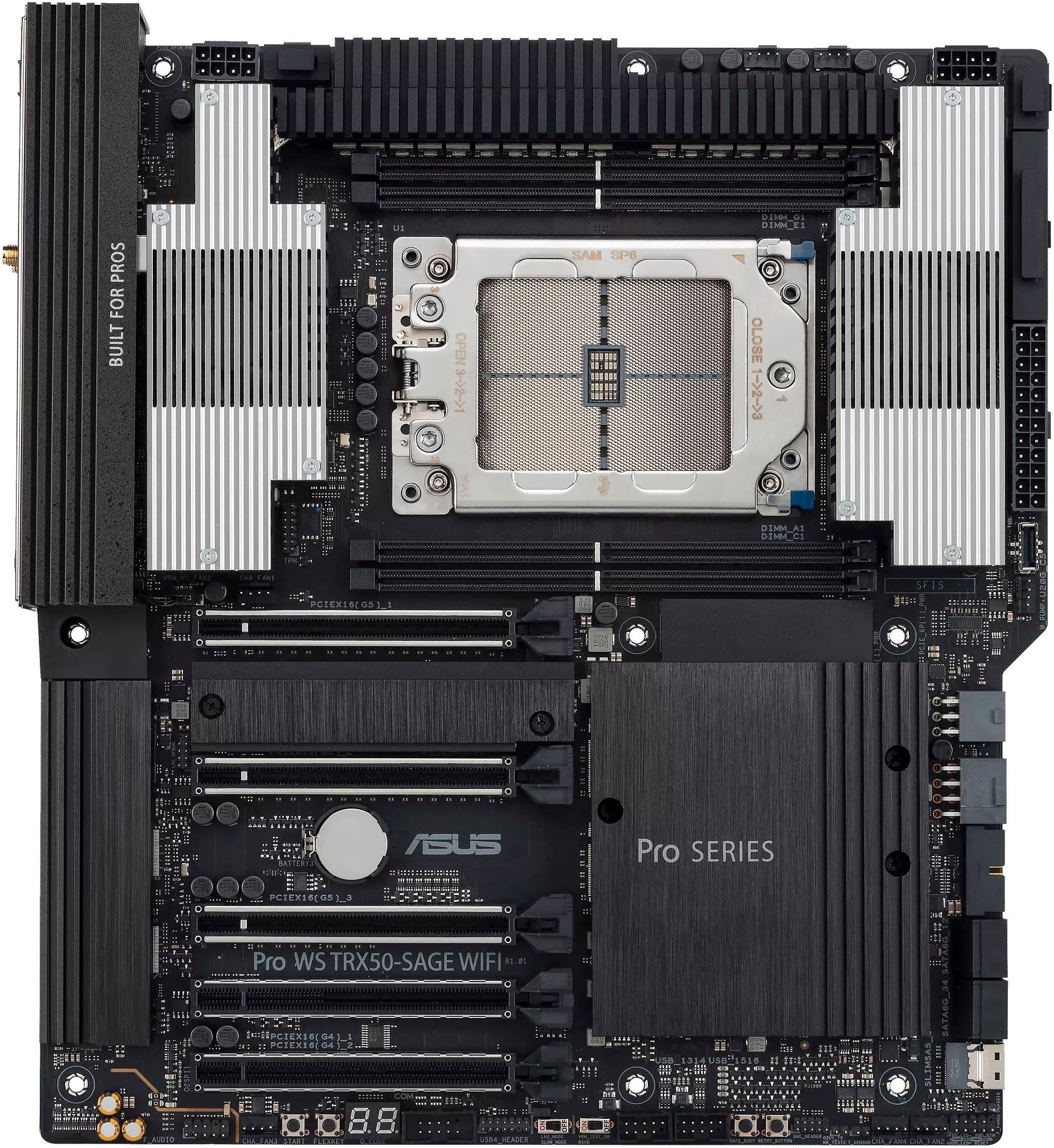 ASUS Mainboard "Pro WS TRX50-SAGE WIFI", schwarz, B:30,5cm T:28cm, Mainboards Image