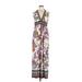 Ronni Nicole Casual Dress - Maxi: White Paisley Dresses - Women's Size 8