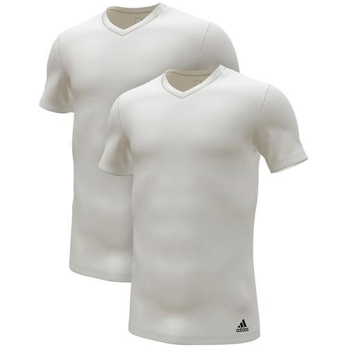 "Unterhemd ADIDAS SPORTSWEAR ""Active Flex Cotton"" Gr. XXL, N-Gr, weiß Herren Unterhemden Sportunterwäsche mit flexiblem 4 Way Stretch, Slim Fit"