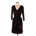 Emma & Michele Cocktail Dress - Wrap: Black Dresses - Women's Size Medium
