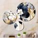 Design Art 3 White Gold Hydrangea Blooms Heaven I Wall Decor Set Metal in Gray/White/Yellow | 35 H x 40 W x 1 D in | Wayfair MT104811-3C