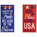 Northlight Seasonal Independence Day Patriotic Banners/Signs Wood in Blue/Brown/Red | 23.5 H x 11.75 W x 0.25 D in | Wayfair NORTHLIGHT NJ95657