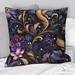 East Urban Home Romantic Blue & Purple Paisleys - Floral Printed Throw Pillow Polyester/Polyfill blend in Blue/Indigo | 16 H x 16 W x 5 D in | Wayfair