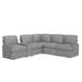 Gray Reclining Sectional - Latitude Run® Power Recliner Corner Sofa Home Theater Reclining Sofa Sectional Couches w/ Storage Box | Wayfair