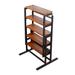 17 Stories Badu Rectangular 47.24" L x 30.71" W Wood/Metal in Black/Brown/Gray | 29.53 H x 47.24 W x 30.71 D in | Wayfair