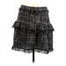 Halogen Casual Skirt: Black Tweed Bottoms - Women's Size 12